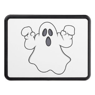 Boo! Spooky Halloween Ghost Trailer Hitch Cover