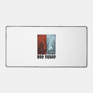 Boo Squad Vintage Halloween Pumpkin Shirt Design_1 Desk Mat