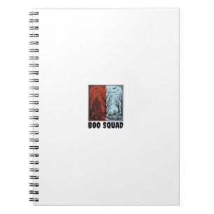Boo Squad Vintage Halloween Pumpkin Shirt Design_1 Notebook