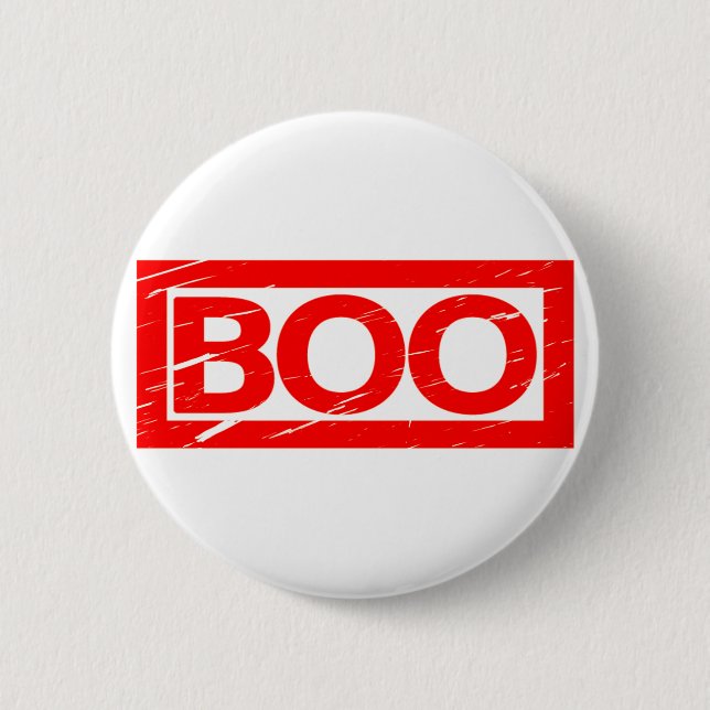 Boo Stamp 2 Inch Round Button (Front)