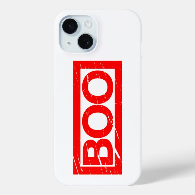 Boo Stamp Case-Mate iPhone Case (Back)