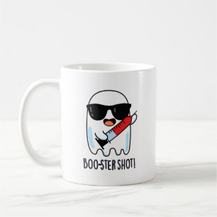Boo-ster Shot Funny Ghost Vaccine Pun  Coffee Mug