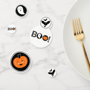 Boo ! Table d'Halloween Confetti