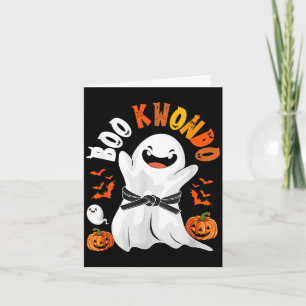 Boo Taekwondo Halloween Ghost Costume Martial Arts Card