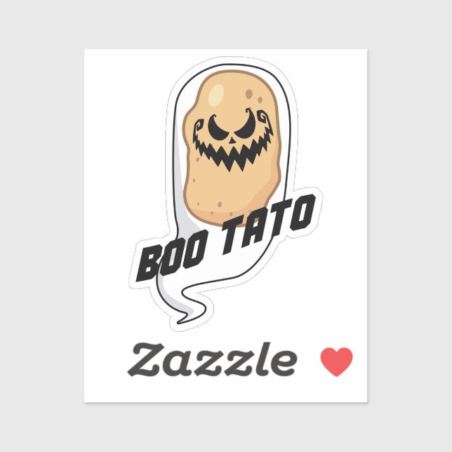 Boo-Tato Spooky Potato Food Halloween (Sheet)