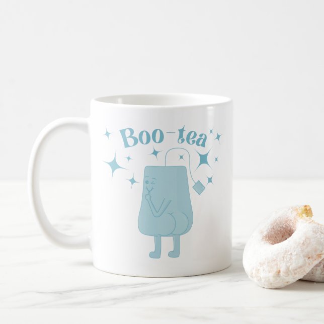 Boo-tea Booty Funny Tea Céramique Mug 11oz (Avec donut)