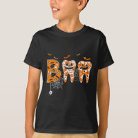 Boo Teeth Pumpkin Dentist Dental Hygienist Hallowe