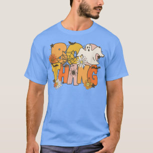 Boo Thang Hey Boo Funny Girl Kids Halloween Trick  T-Shirt