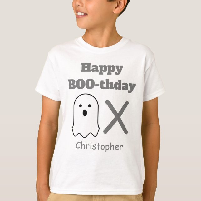 BOO-thday Ghost T-Shirt (Front)