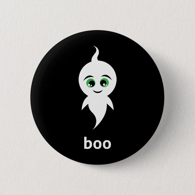 Boo the Ghost 2 Inch Round Button (Front)