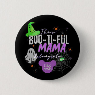 Boo-ti-ful Mama Pin | Custom Halloween Gift