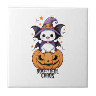 Boo-tiful Chaos Bats, Hats, & Pumpkins Tile
