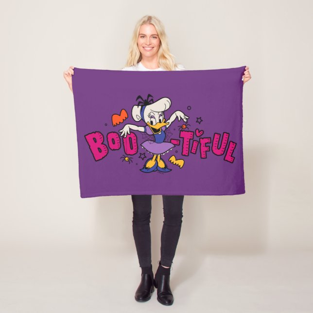 Boo-tiful Daisy Duck Halloween Dress Fleece Blanket (In Situ)