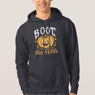BOO-tiful Funny Halloween Pumpkin Shirt" Hoodie