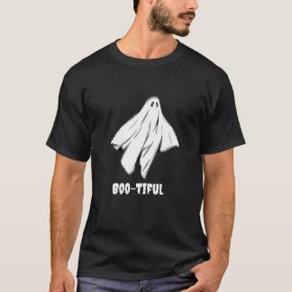 Boo-tiful Ghost | Cute Tee Black& White Halloween 