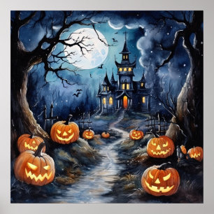 Boo-tiful Halloween Night Poster