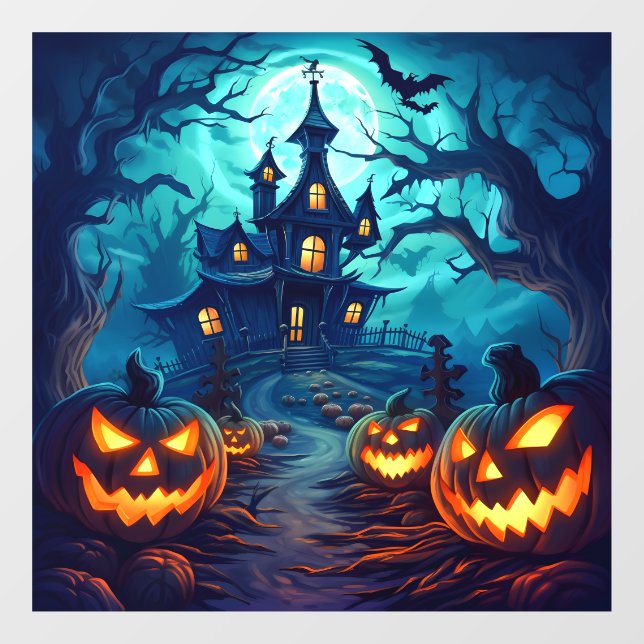 Boo-tiful Halloween Night Window Cling (Sheet)