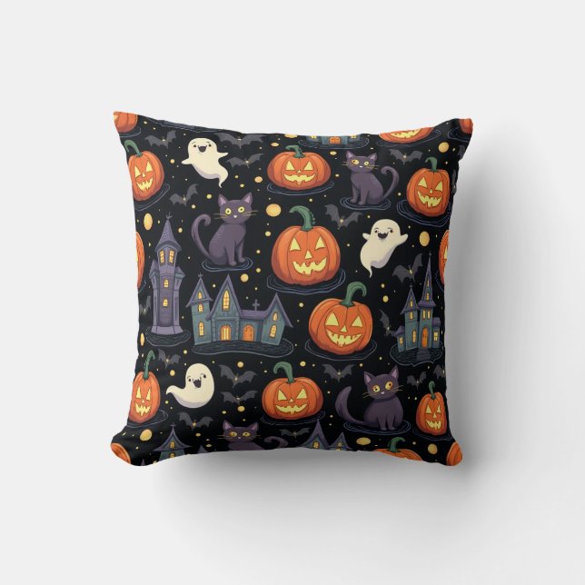 Boo-tiful Halloween Pillow (Front)
