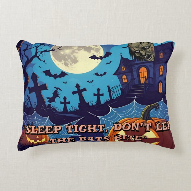 "Boo-tiful Halloween rest" Accent Coussin (Devant)