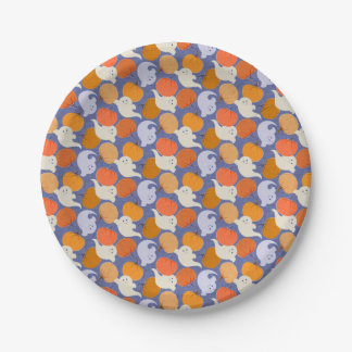 Boo-tiful Halloween Retro Paper Plate