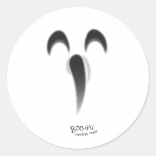 Boo-tiful Hauntings Halloween Classic Round Sticker