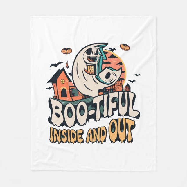 Boo-tiful Inside and Out  Fleece Blanket (Front)