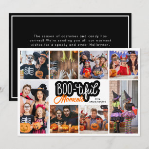 Boo-tiful Moment Halloween Photo Collage  Card