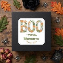 Boo-tiful Moments Pumpkins Botanicals Greenery Art