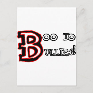 Boo to Bullies! Postcard