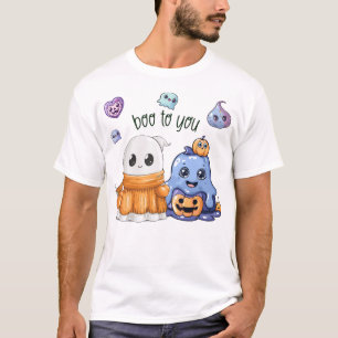 Boo To You Cabin Happy Halloween Scary Ghost T-Shirt