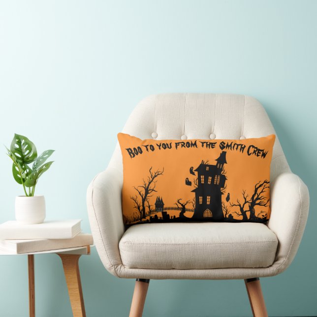 Boo to You Customizable Lumbar Pillow (Chair)