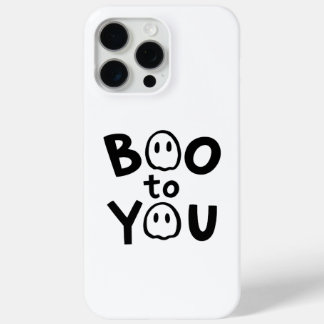 Boo to You Cute Ghost Halloween iPhone 15 Pro Max Case