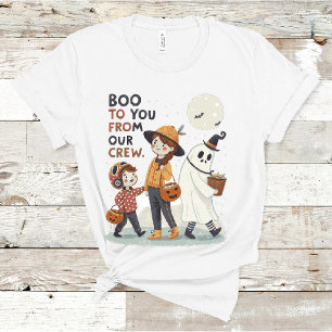 Boo to You From Our Crew  Cute Kids Halloween T-Shirt