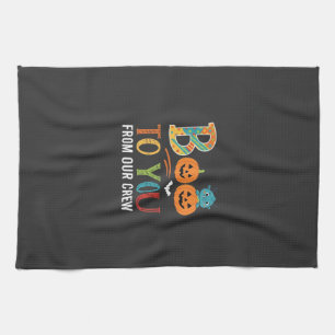 Boo To You Halloween Crew Design_1 Kitchen Towel
