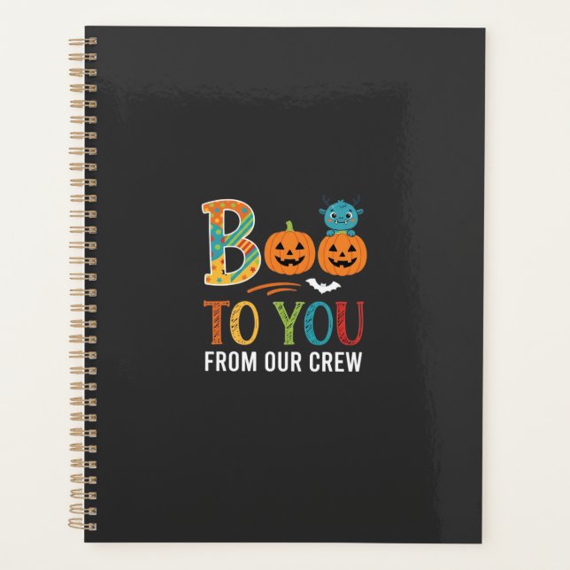 Boo To You Halloween Crew Design_1 Planner (Front)