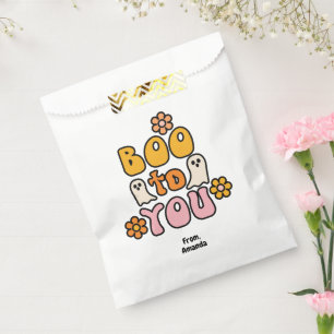 Boo to You Retro Halloween Favour Bag