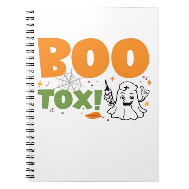 BOO Tox Nurse Injector Filler Botox Dysport Dealer Notebook (Front)