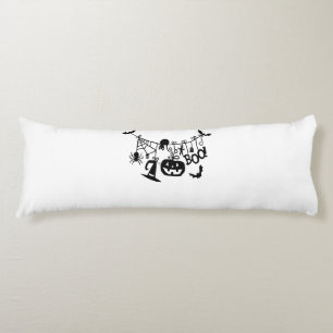 Boo Trick or Treat Halloween Bats, Pumpkins Body Pillow