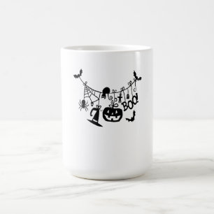 Boo Trick or Treat Halloween Bats, Pumpkins Magic Mug