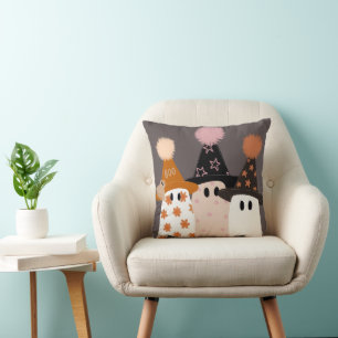 BOO! TRICK OR TREAT THROW PILLOW