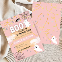 Boo Turin Deux Anniversaires Invitation De Fête