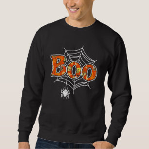 Boo Web Spider Halloween Day Party Trick Or Treat Sweatshirt