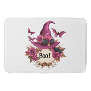 Boo!" Witch Hat Halloween Bath Mat