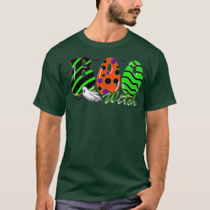Boo Witch Spider Ghost Pumkin & Witch Hat Hallowee T-Shirt