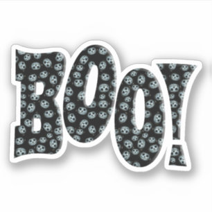 BOO! With White Pumpkin Halloween