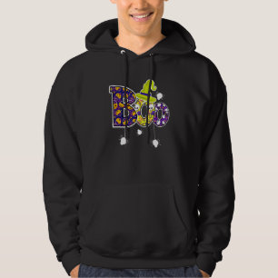 Boo With Witch Hat Spiders Pumpkin Boys Kids Hallo Hoodie