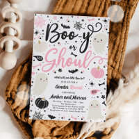 Boo-y or Ghoul Halloween Ghost Gender Reveal Party