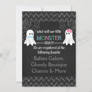 Boo-y ou Ghoul Halloween Invitation de révélation 