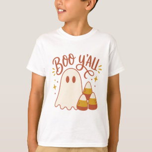 Boo Y'all Cute Ghost Design T-Shirt