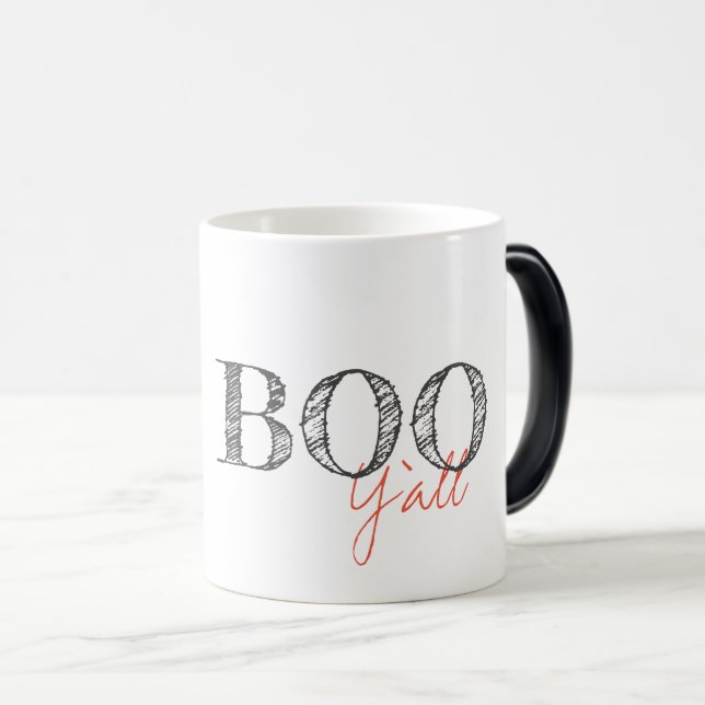 BOO Y'ALL Halloween Southern Preppy Fall Fun  Magic Mug (Front Right)